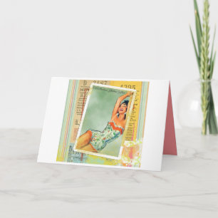 Tarjeta total del vintage de Betty