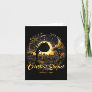 Tarjeta Total Eclipse Solar Secuencia Celeste 2017 Totalid