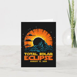 Tarjeta Total Solar Eclipse August 12 2026 Artwork