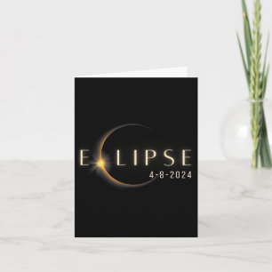 Tarjeta Totalidad 04 08 24 Eclipse solar total 2024