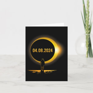 Tarjeta Totalidad 04 08 24 Gracioso Eclipse Solar Total 20