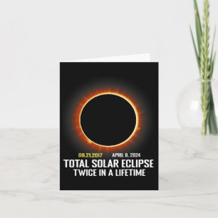 Tarjeta Totalidad 2024 Eclipse Solar Total Hombres Muchach
