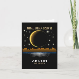 Tarjeta Totalidad De Eclipse Solar Total 2024