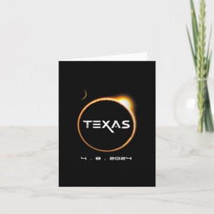 Tarjeta Totalidad de Texas 4.08.2024 Eclipse solar total 2