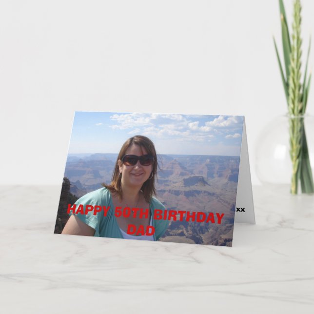 Tarjeta totalmente california 168, FELIZ 50º CUMPLEAÑOS PA (Anverso)