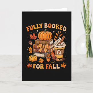 Tarjeta Totalmente Reservado Para Libros De Otoño Calabaza