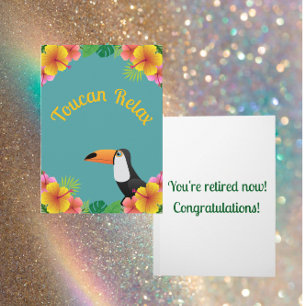 Tarjeta Toucan Relajarse Jubilación