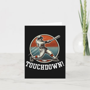Tarjeta Touchdown Homerun Mezcla Deportiva de Fútbol y Béi