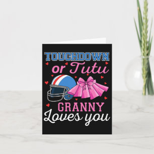 Tarjeta Touchdown O Tutu Granny Te Ama El Género Del Fútbo