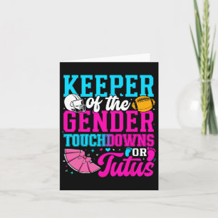 Tarjeta Touchdown O Tutus Funny Keeper De Ba De Género