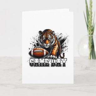Tarjeta Touchdown Partido de Fútbol Americano Día de Acció
