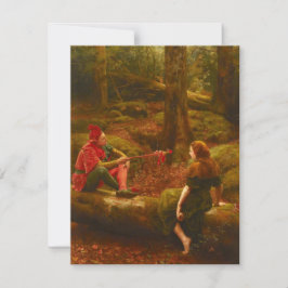 Tarjeta Touchstone y Audrey (por John Collier)