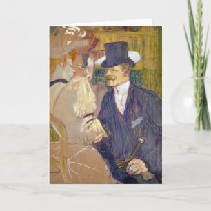 Tarjeta Toulouse-Lautrec - El inglés en el Rouge