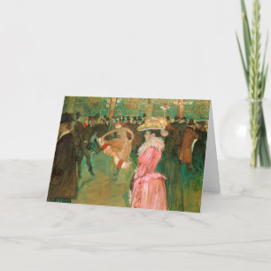 Tarjeta Toulouse-Lautrec - En el Rouge, el baile