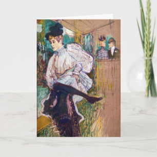 Tarjeta Toulouse-Lautrec - Jane Avril Bailando