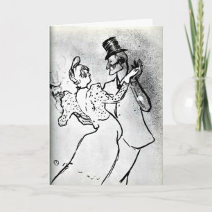Tarjeta Toulouse-Lautrec: La Goulue y Valentin, Vals