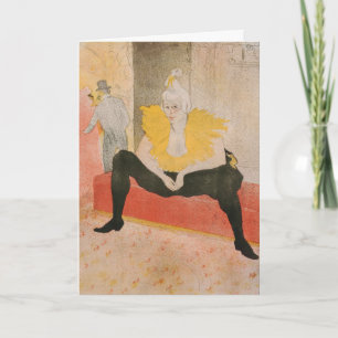 Tarjeta Toulouse-Lautrec - Mademoiselle Cha-u-kao Sentada