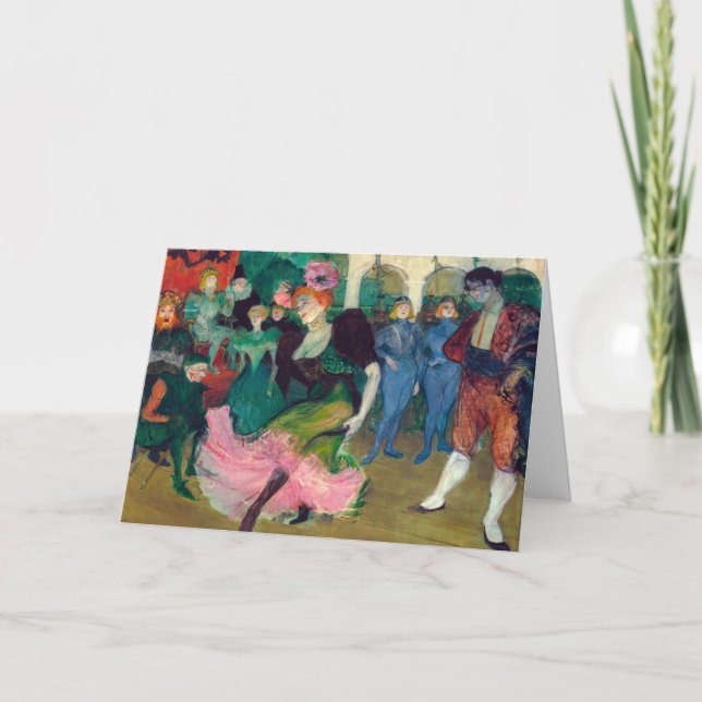 Tarjeta Toulouse-Lautrec - Marcelle Lender, Dancing Bolero (Anverso)