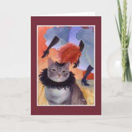 Tarjeta Toulouse-Lautrec Moulin Rouge Cat