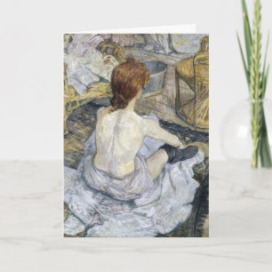 Tarjeta Toulouse-Lautrec - Rousse / El Tocador