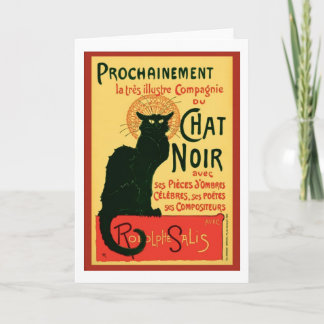 Tarjeta Tournée du Chat Noir, Theophile Steinlen
