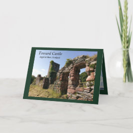 Tarjeta Toward Castle Scotland Blank