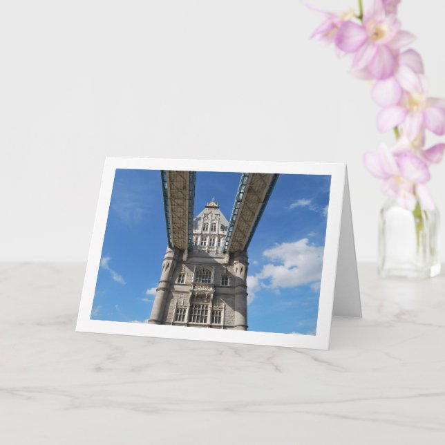 Tarjeta Tower Bridge, Londres, Inglaterra (Orquídea)