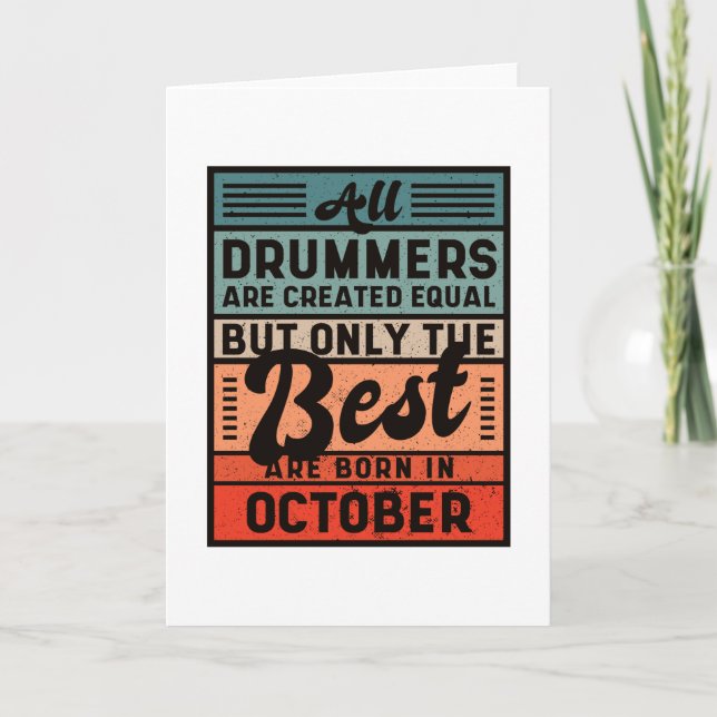 Tarjeta Toxicomanía retro vintage cumpleaños octubre (Anverso)