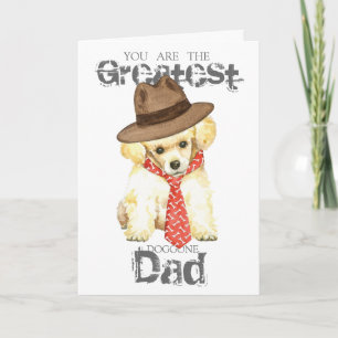 Tarjeta Toy Poodle Dad