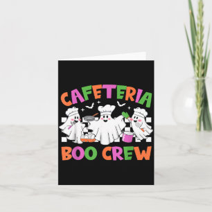 Tarjeta Trabajador de Cafetería Retro Cafeteria Boo Crew