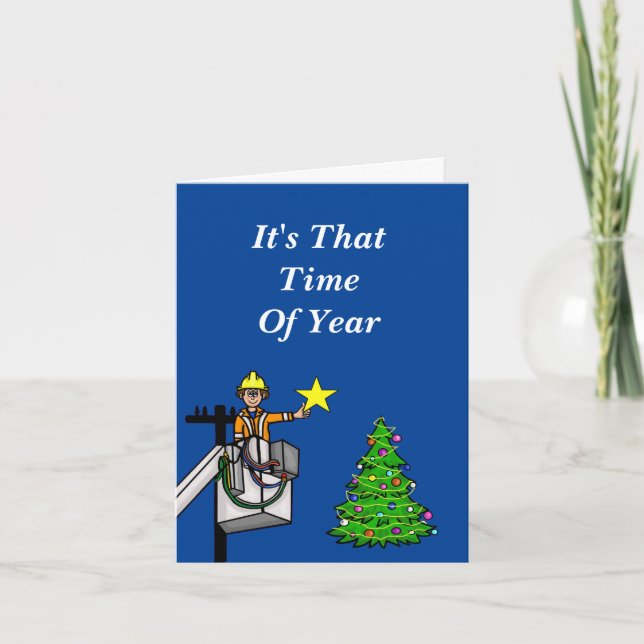 Tarjeta Trabajador de líneas en canasta poniendo estrella  (Anverso)