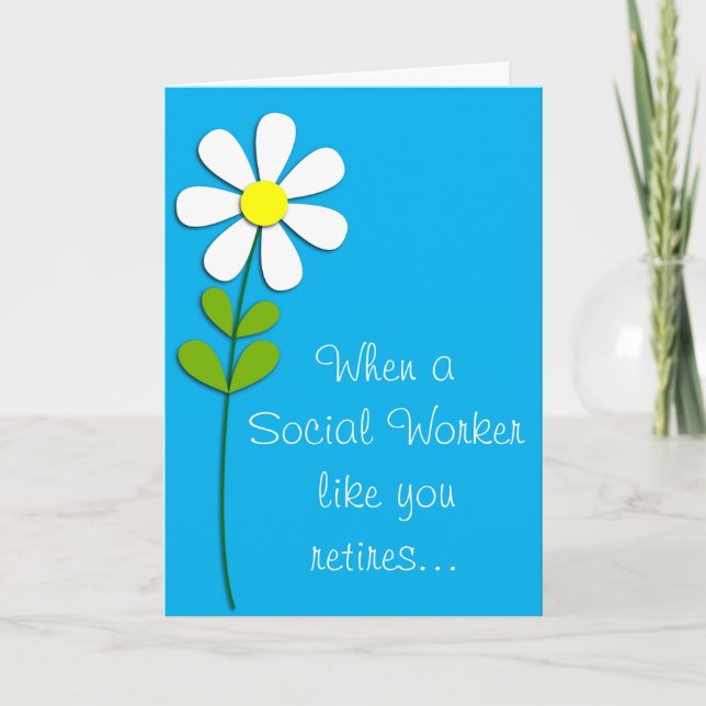Tarjeta Trabajador social retirado azul (Anverso)