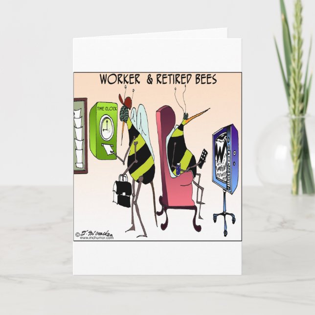 Tarjeta Trabajador y abeja jubilada (Anverso)