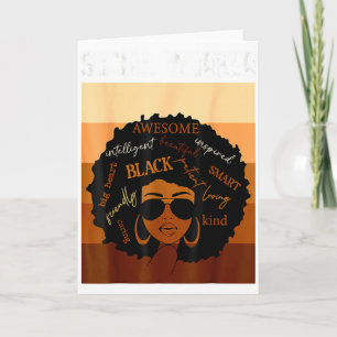 Tarjeta Trabajadora Social Reina de la Historia Negra Mela