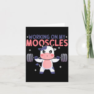 Tarjeta Trabajando En Mis Moosculos Diseño De Entrenamient