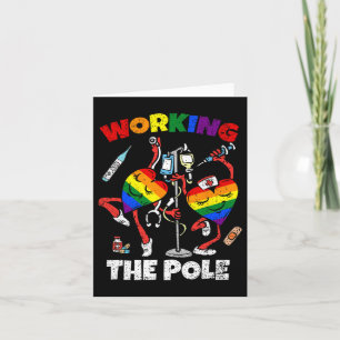Tarjeta Trabajando la enfermera polaca Lgbt-q Orgullo Gay