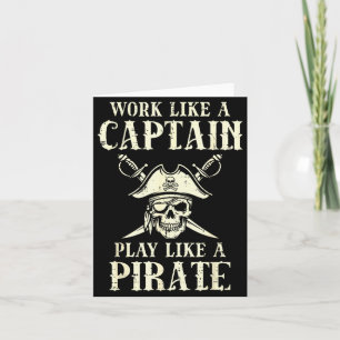Tarjeta Trabajar como capitán Jugar como tarifa Humor dive