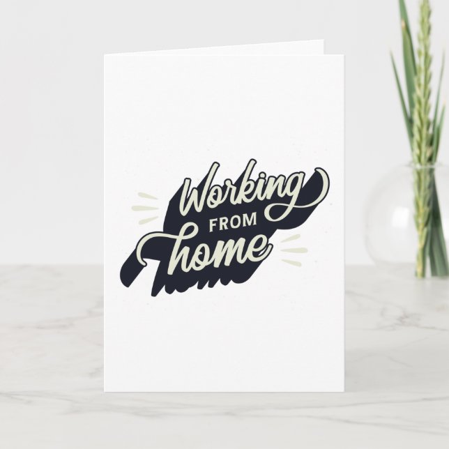 Tarjeta Trabajar desde casa (Anverso)