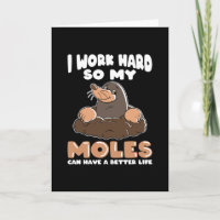 Trabajar duro para Moles Mole en el Jardín
