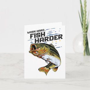 Tarjeta Trabajar mucho más duro con los peces Difícil de p