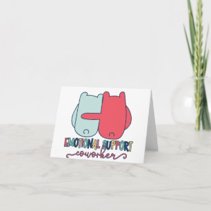 Tarjeta Trabajo de apoyo emocional personalizado Bestie Te