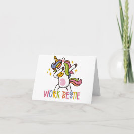 Tarjeta Trabajo de soporte emocional personalizado Bestie