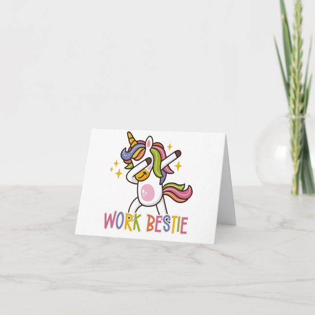 Tarjeta Trabajo de soporte emocional personalizado Bestie  (Anverso)
