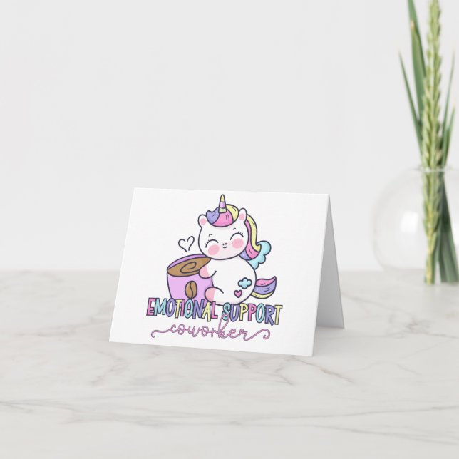 Tarjeta Trabajo de soporte emocional personalizado Bestie  (Anverso)