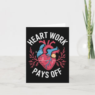 Tarjeta Trabajo del Corazón Recompensa Diseño de Corazón A