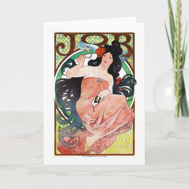 Tarjeta TRABAJO, Mucha (Anverso)