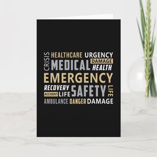 Tarjeta Trabajo piloto de emergencia paramédica de control (Anverso)