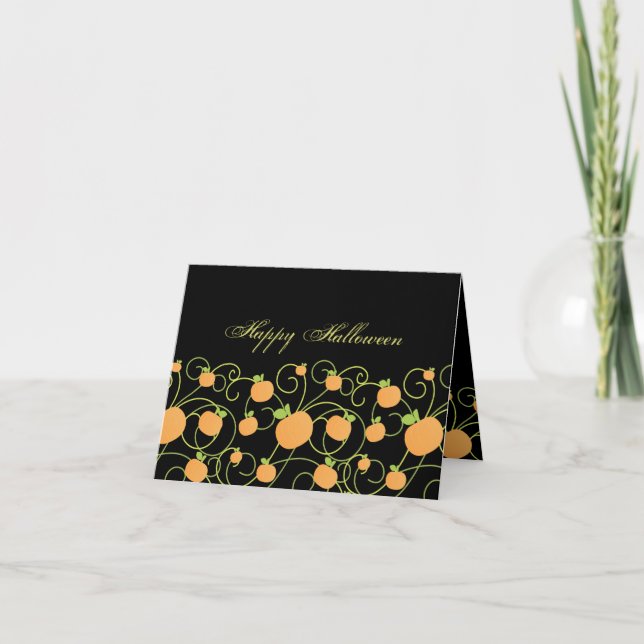 Tarjeta Trabajos de calabaza (Anverso)