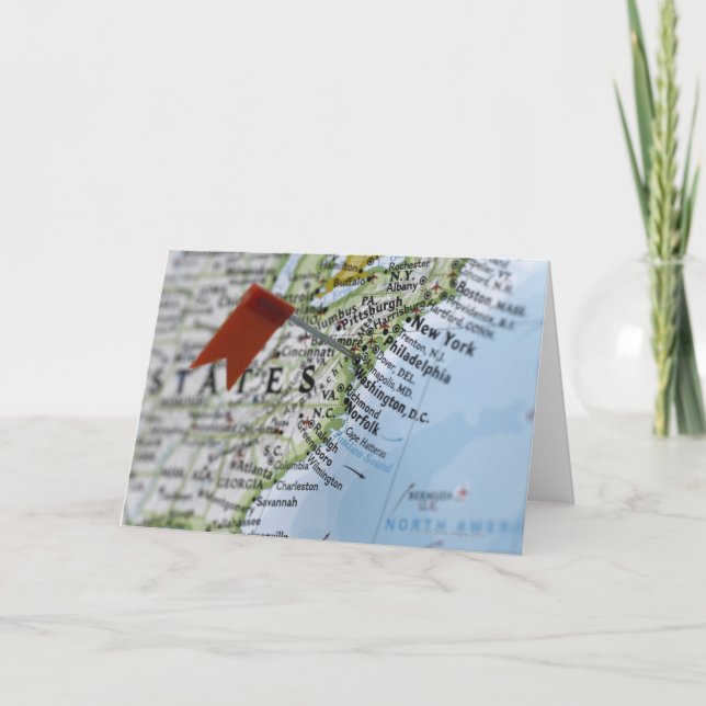 Tarjeta Trace el perno colocado en Washington, C.C. en (Anverso)