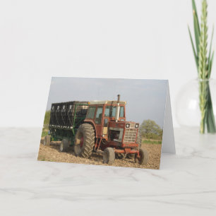 Tarjeta Tractor antiguo